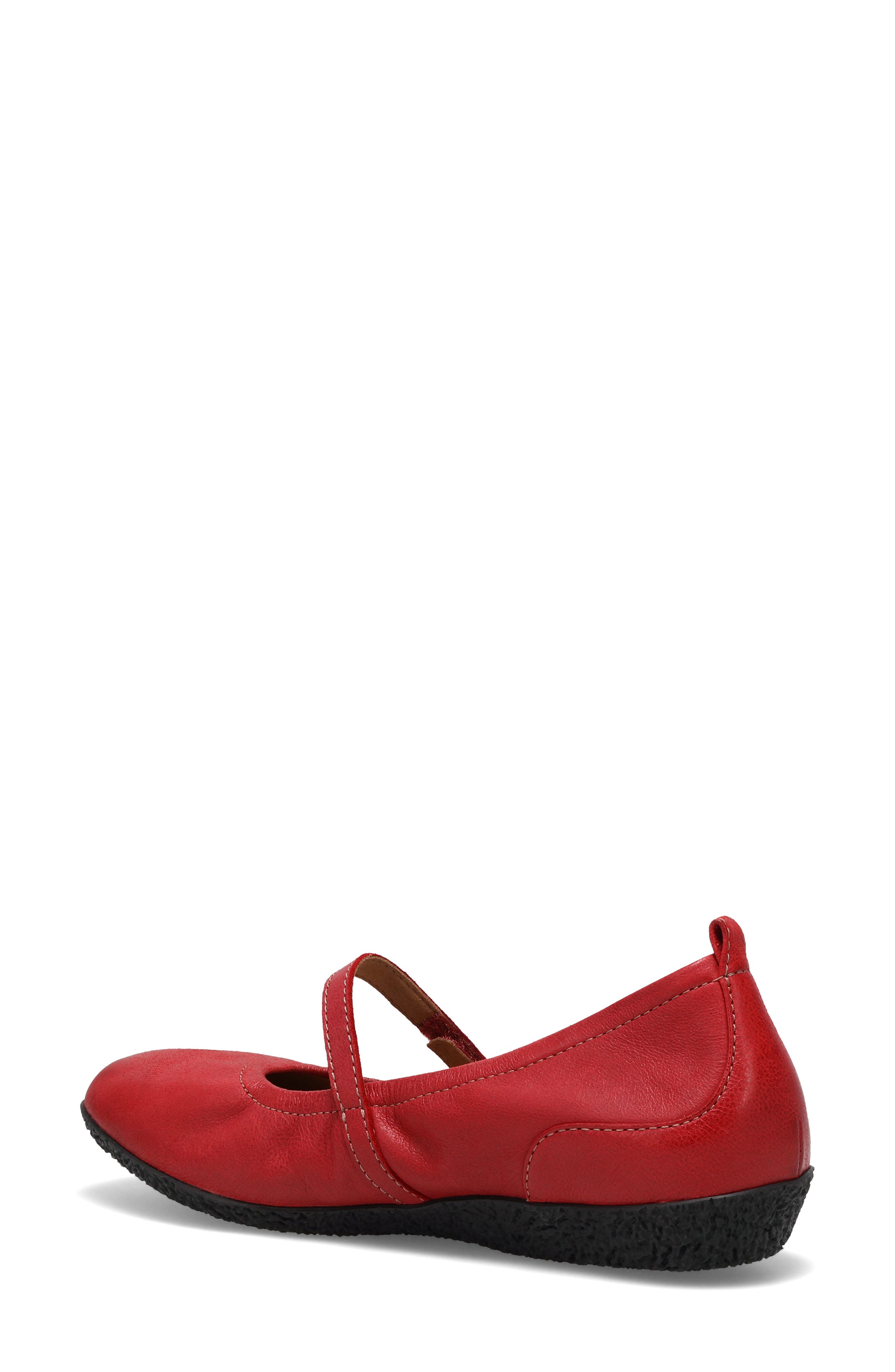 Babble Mary Jane Flat, Alternate, color, RED