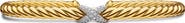 David Yurman X Cablespira® Station Bracelet in 18K Yellow Gold with Pavé Diamonds, 4mm