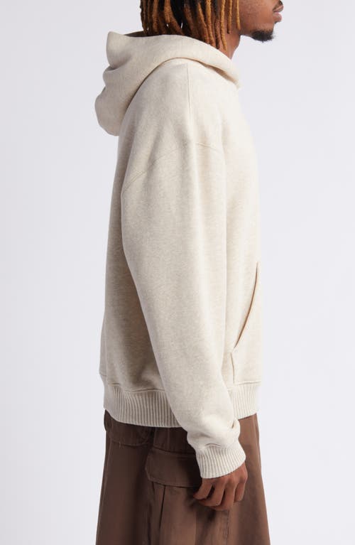 Elwood Core Oversize Organic Cotton Brushed Terry Hoodie In White