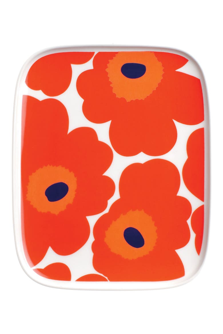 Oiva Unikko Rectangular Plate, Main, color, UNIKKO