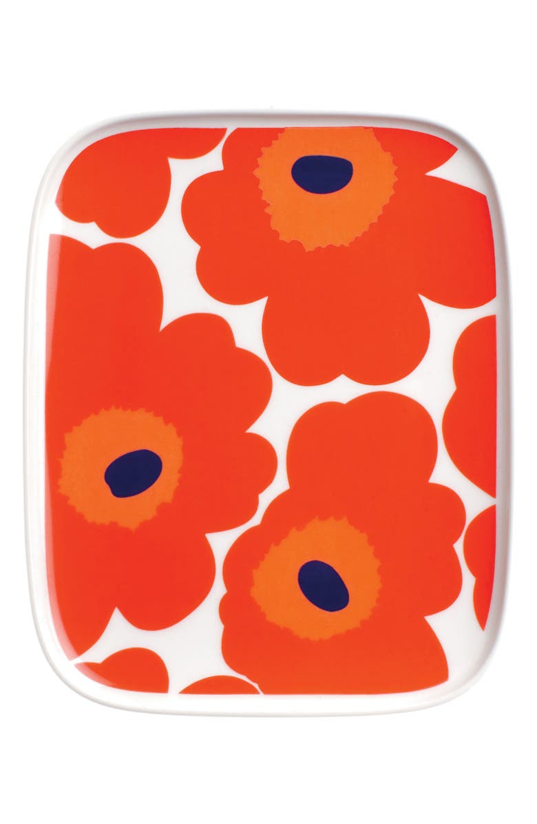 Marimekko Oiva Unikko Rectangular Plate, Main, color, 