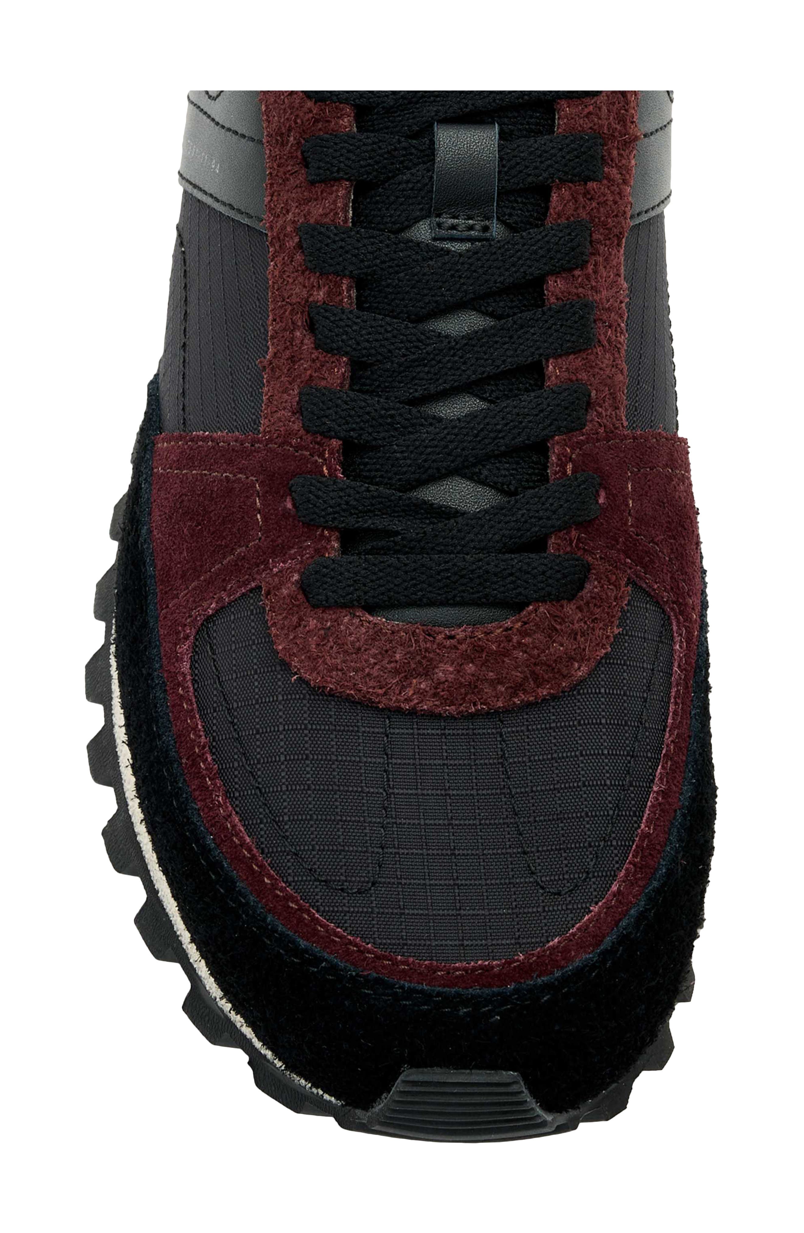 AllSaints Viggo Sneaker, Alternate, color, Black/ Silver/ Red