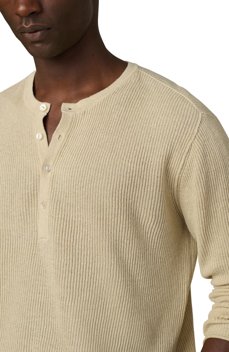 Joe's Cotton & Linen Henley Sweater, Alternate, color, Winter Sand