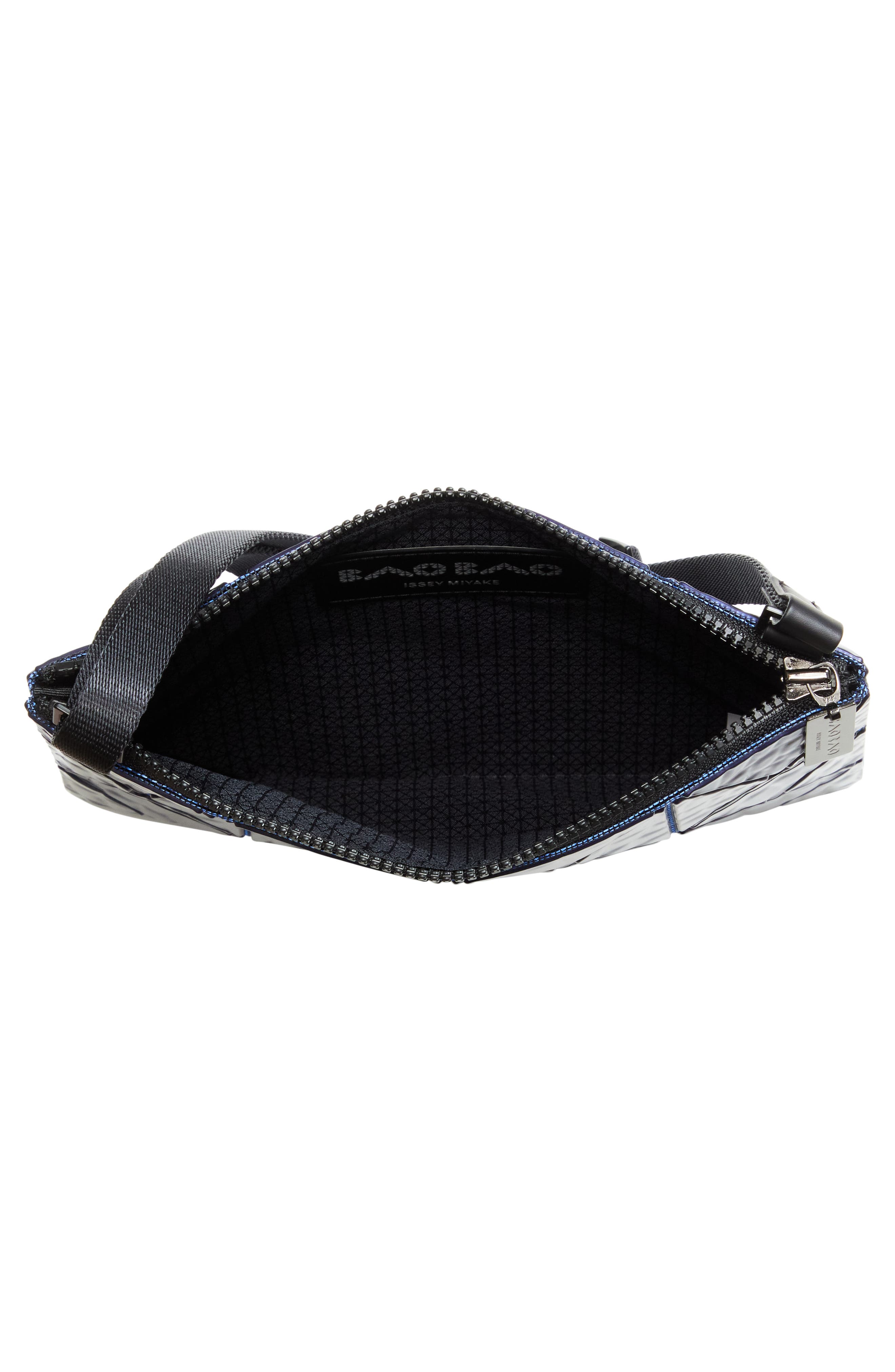 Bao Bao Issey Miyake Meta Kaiju Metallic Crossbody Bag, Alternate, color, Blue