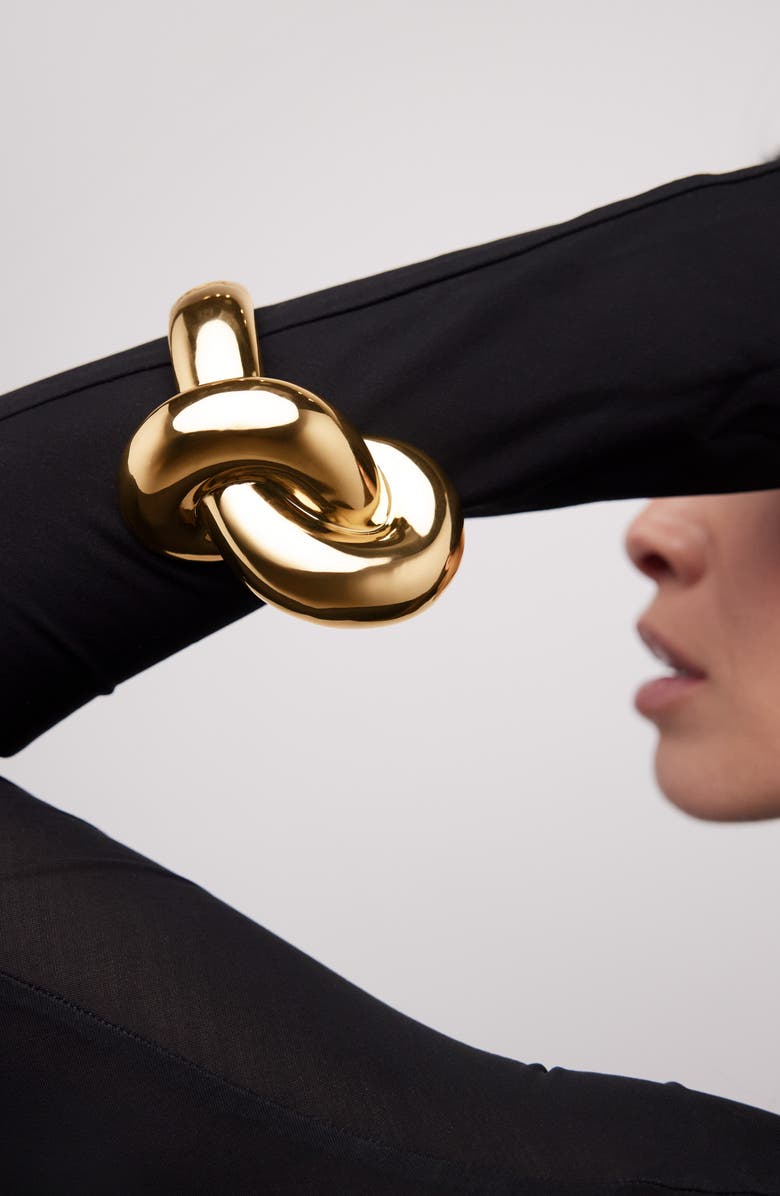 Jennifer Fisher Knot Cuff Bracelet, Alternate, color, Yellow Gold
