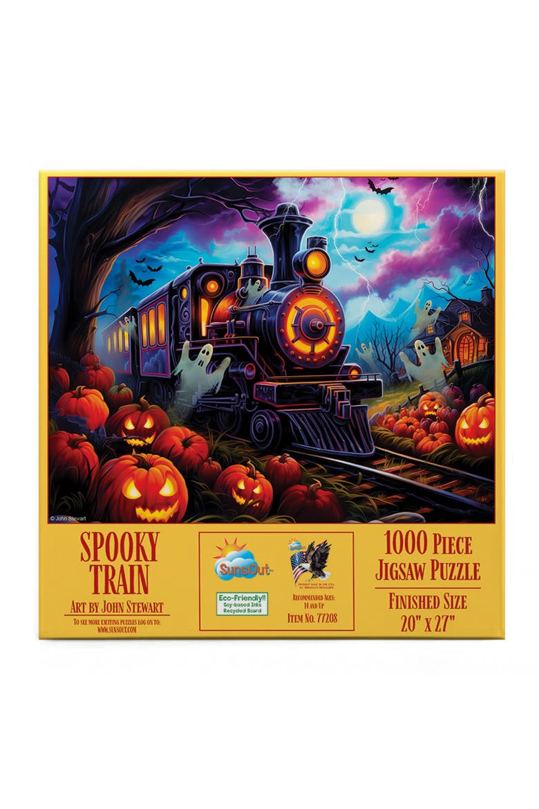 Spooky Train 1000 piece Jigsaw Puzzle for Adults, Alternate, color, Multicolor