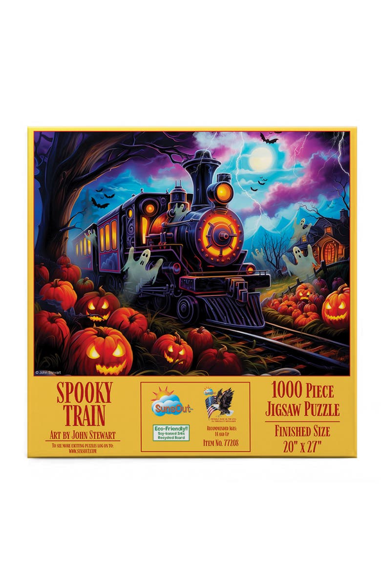 Sunsout Spooky Train 1000 piece Jigsaw Puzzle for Adults, Alternate, color, Multicolor