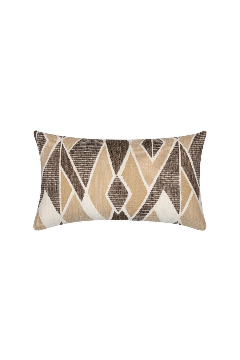 Facet Chenille Indoor & Outdoor Woven Accent Pillow & Insert, Main, color, Tiger's Eye