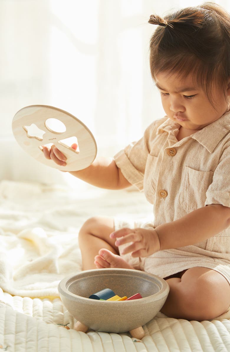 PlanToys<sup>®</sup> Shape Sorting Bowl, Alternate, color, Assorted