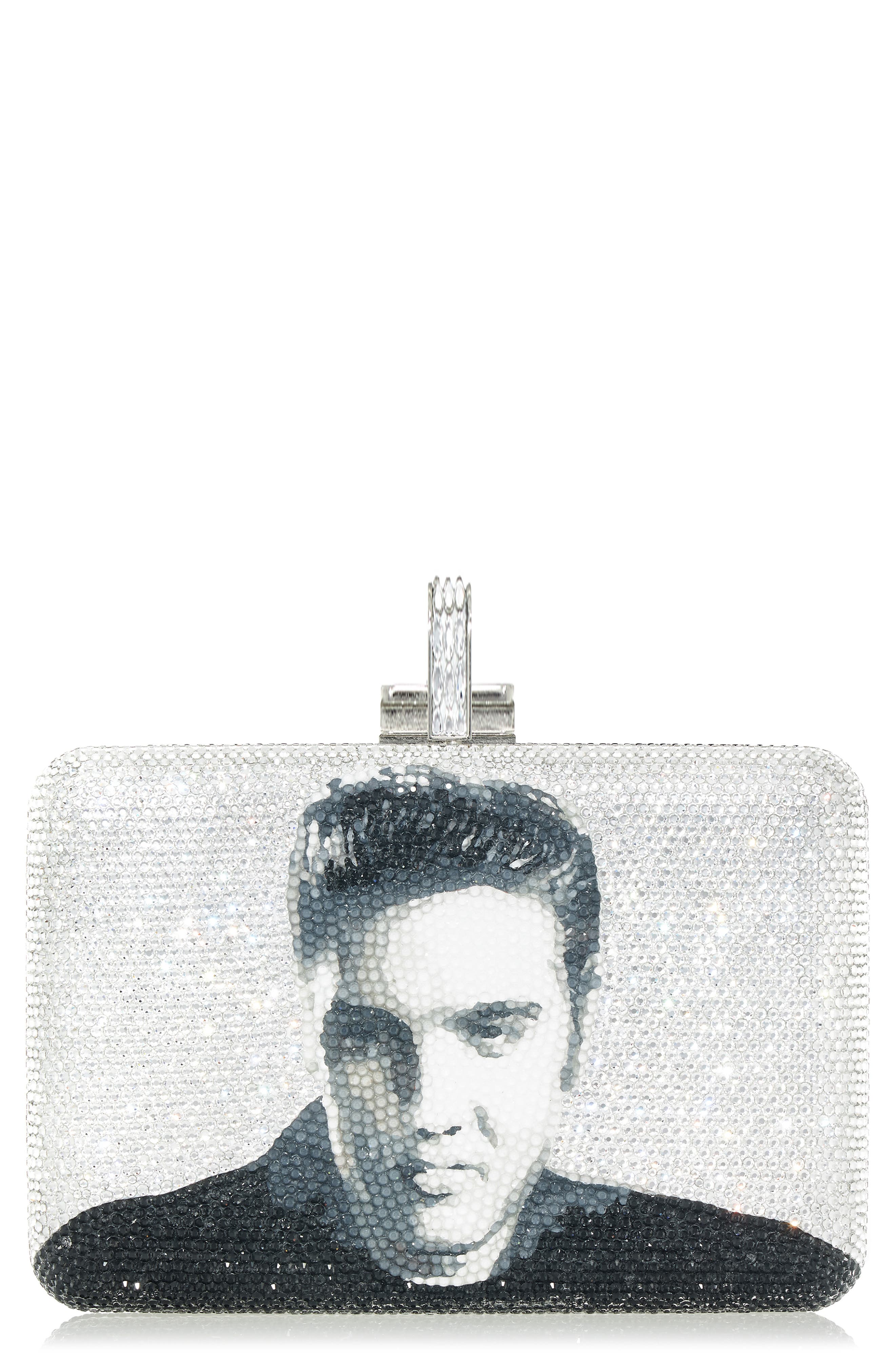 JUDITH LEIBER COUTURE Elvis Slim Slide Clutch, Main, color, 