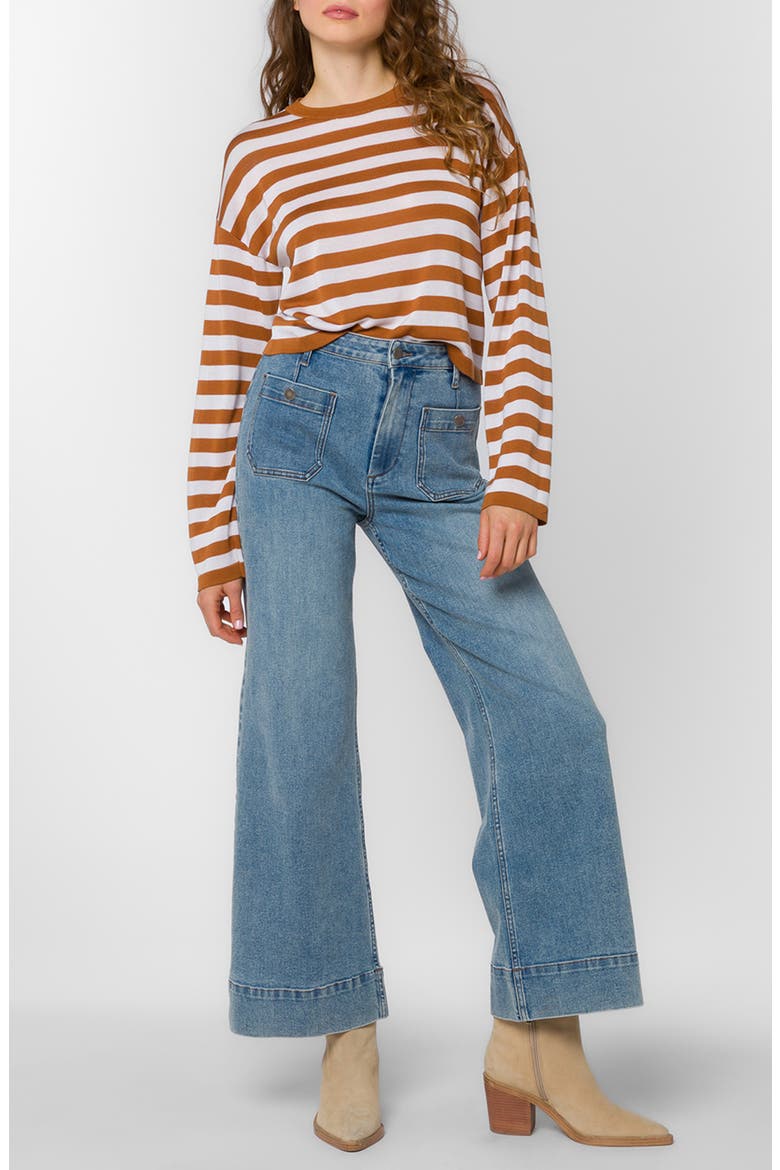 Rumi Crop Long Sleeve T-Shirt, Alternate, color, CINNAMON
