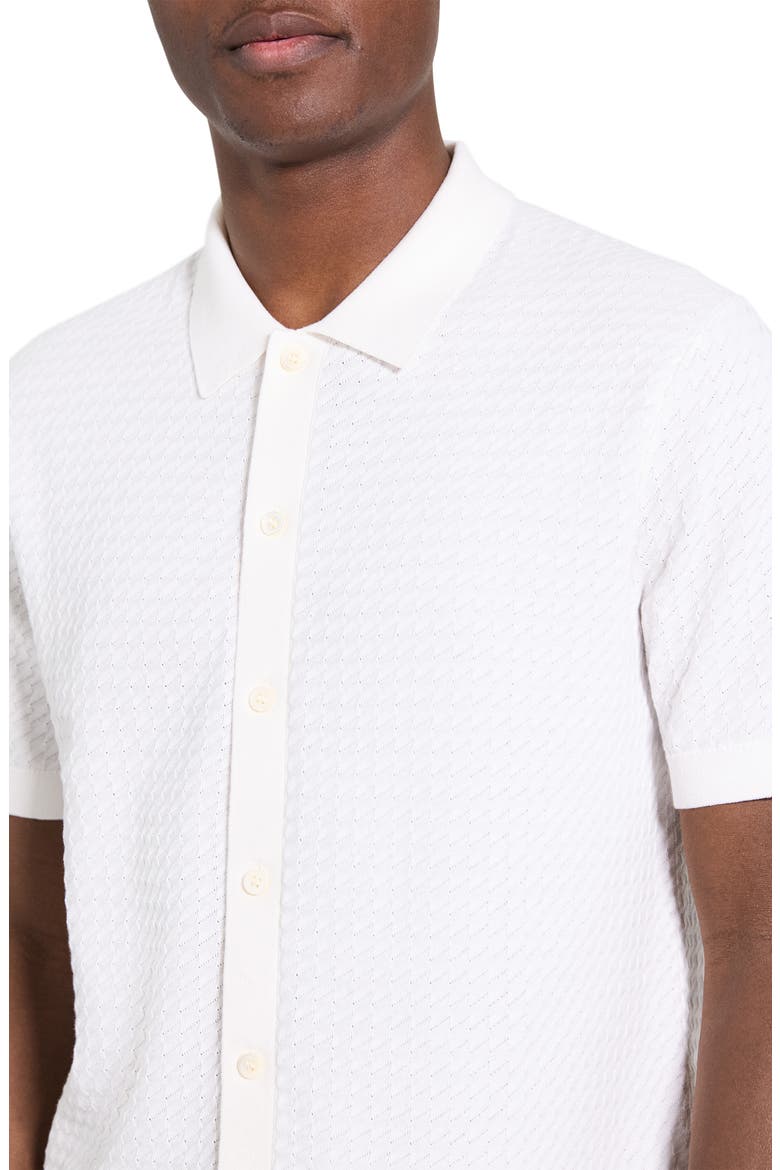 Cairn in Cotton Short Sleeve Shirt, Alternate, color, IVORY