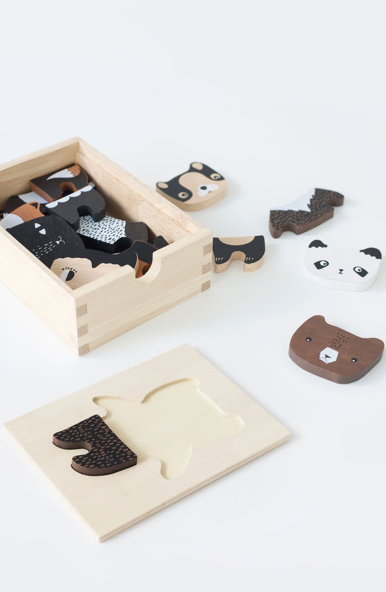 Wee Gallery Mix and Match Dress Up Tiles, Alternate, color, Animals