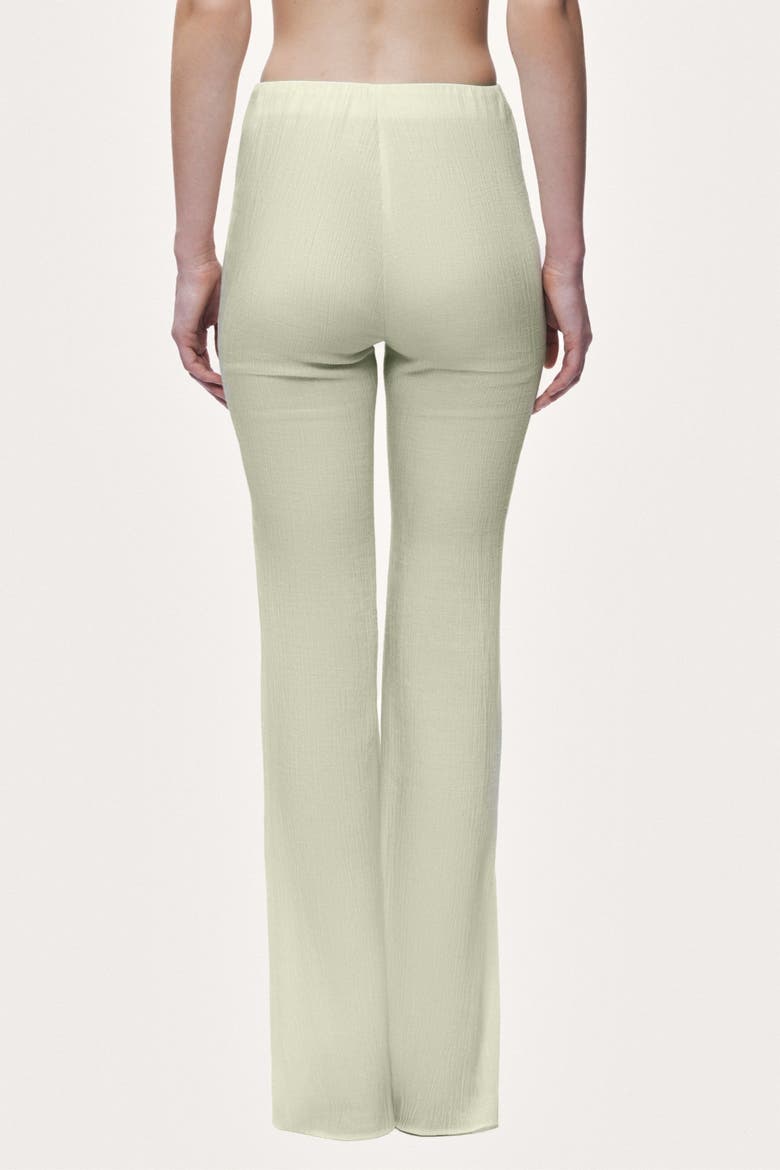 High Waist Flare Pants, Alternate, color, Light/Pastel Yellow