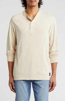 Scotch & Soda Long Sleeve Slub Knit Henley
