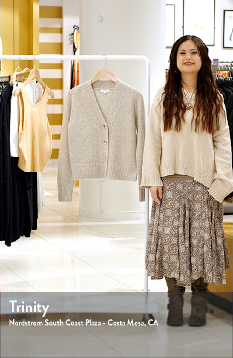 Donegal Cashmere V-Neck Cardigan, sales video thumbnail