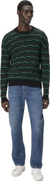 Missoni Crew Neck Sweater With Wave Pattern