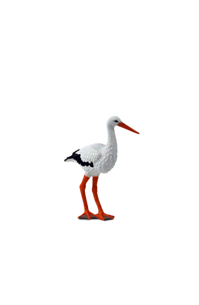 Safari Ltd. White Stork Kids Toy Figure, Alternate, color, NO COLOR