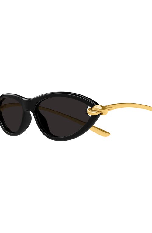 Bottega Veneta Womens Black Bv1390s Cat-eye Acetate Sunglasses In Black