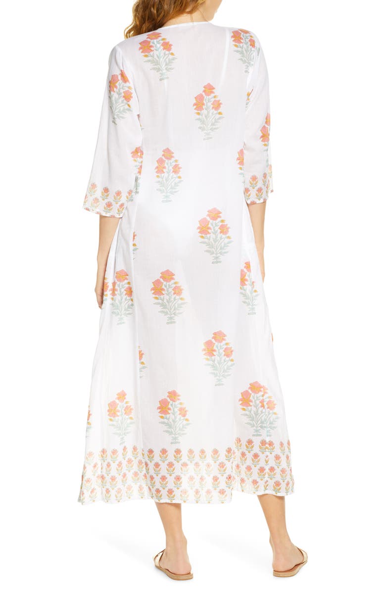 Roller Rabbit Borem Floral Cover-Up Maxi Dress, Alternate, color,