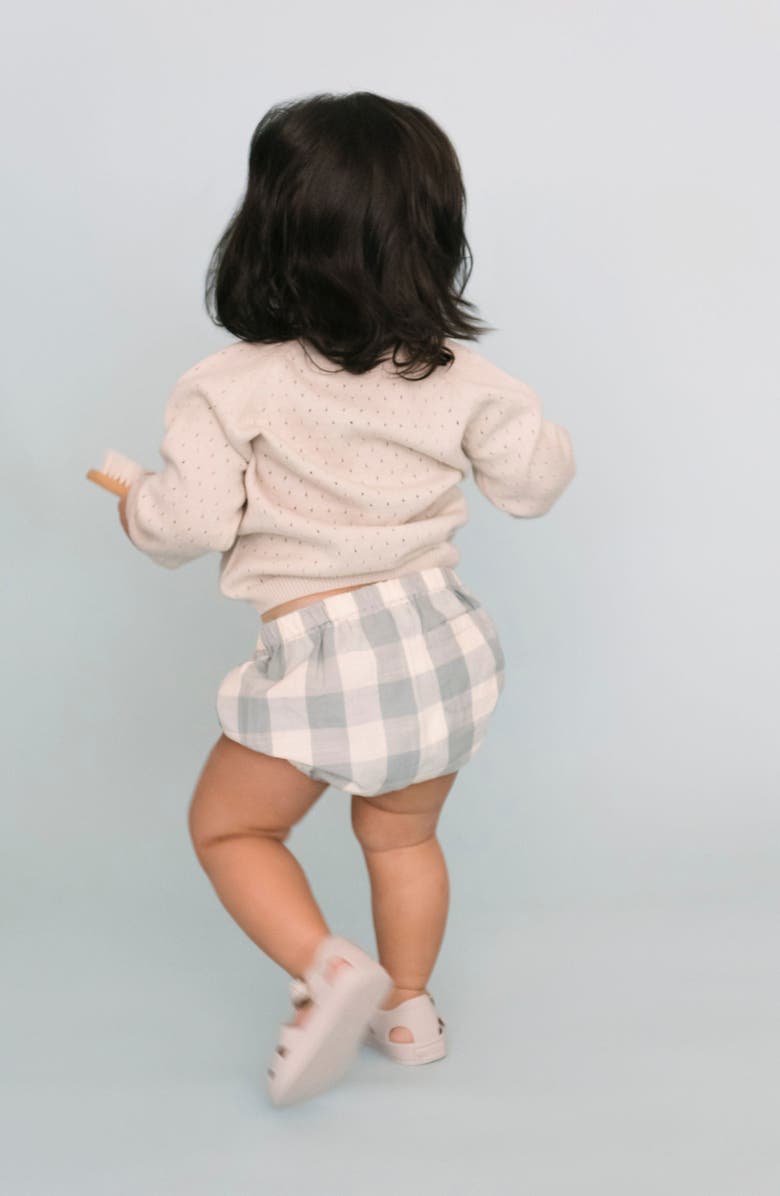 Pehr Check Organic Cotton Bloomers, Alternate, color, Pond