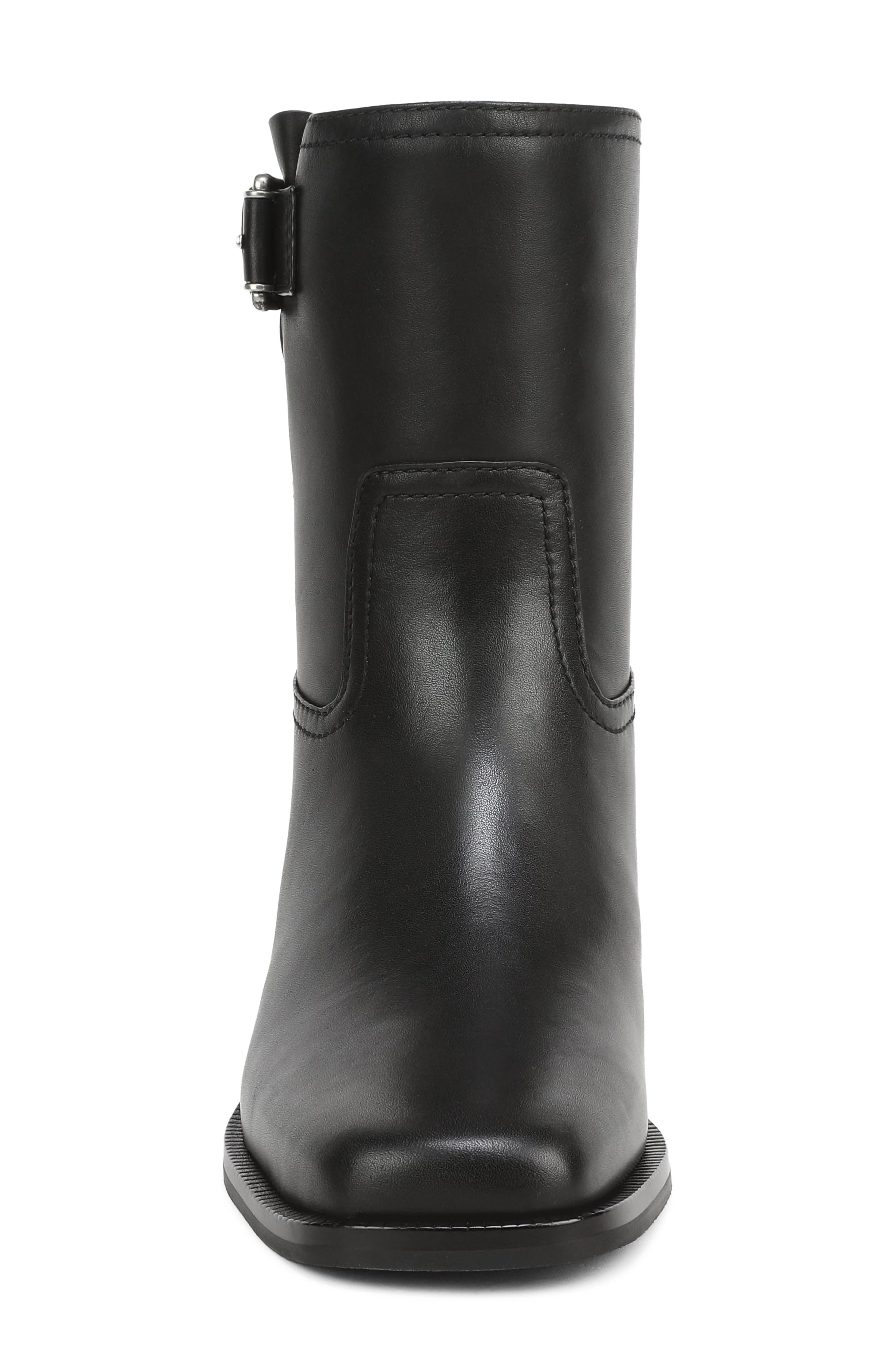 London Leather Bootie, Alternate, color, BLACK