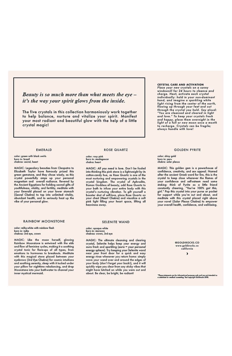 GOLDIROCKS x Nordstrom Beauty Rocks Crystal Set, Alternate, color,