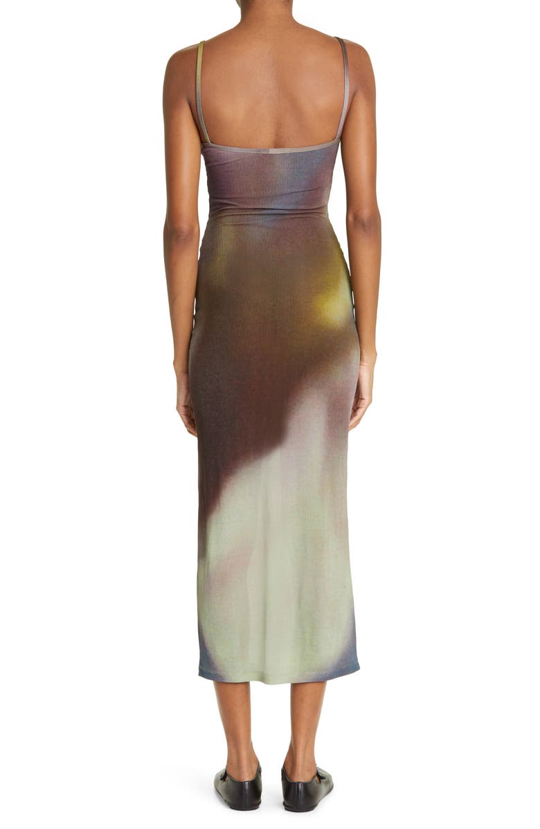 Paloma Wool Flandria Colorblock Ombré Rib Dress, Alternate, color, Medium Blue