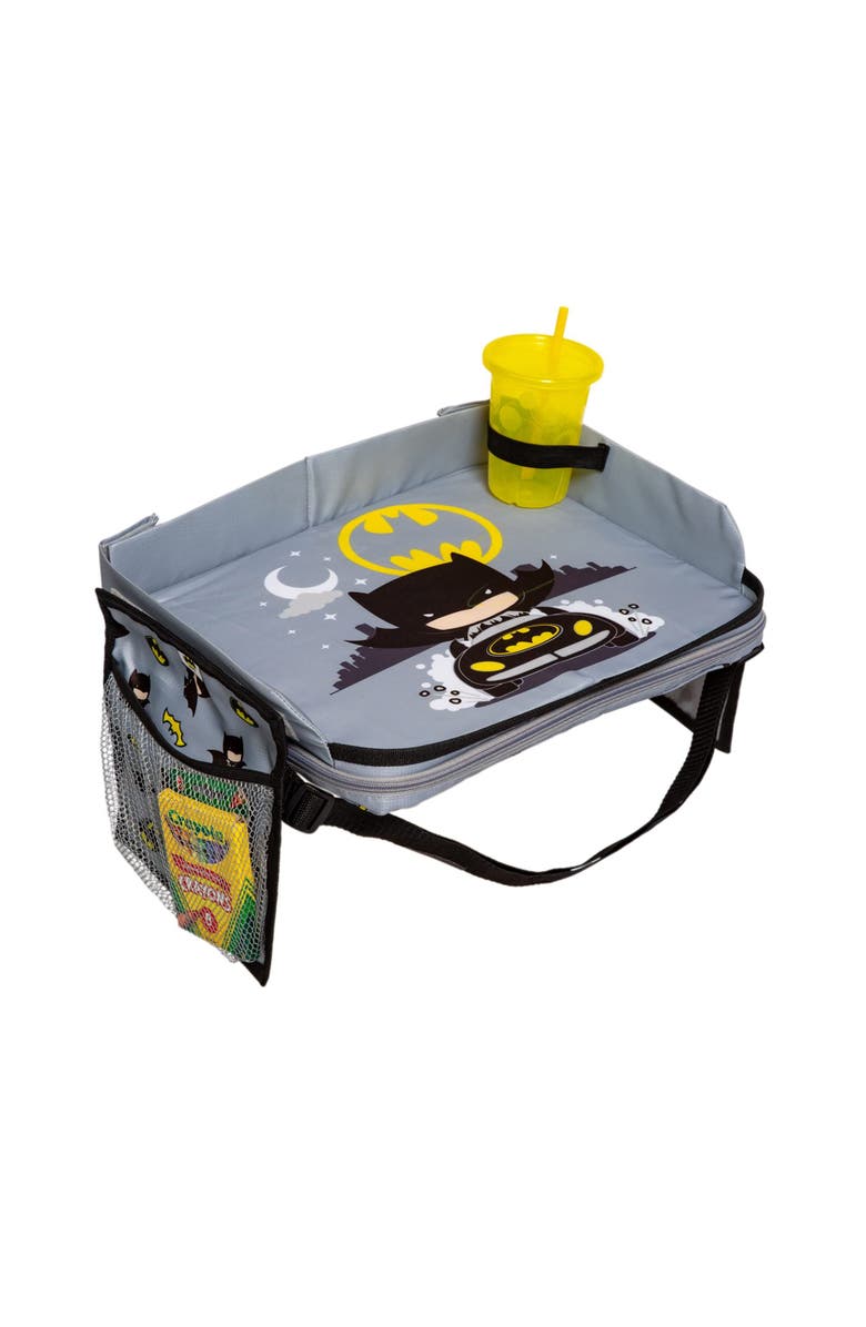 J.L. Childress DC Comics Batman 3-in-1 Travel Tray & iPad Tablet Holder, Car Seat Lap for Toddlers Kids, Main, color, Multicolored