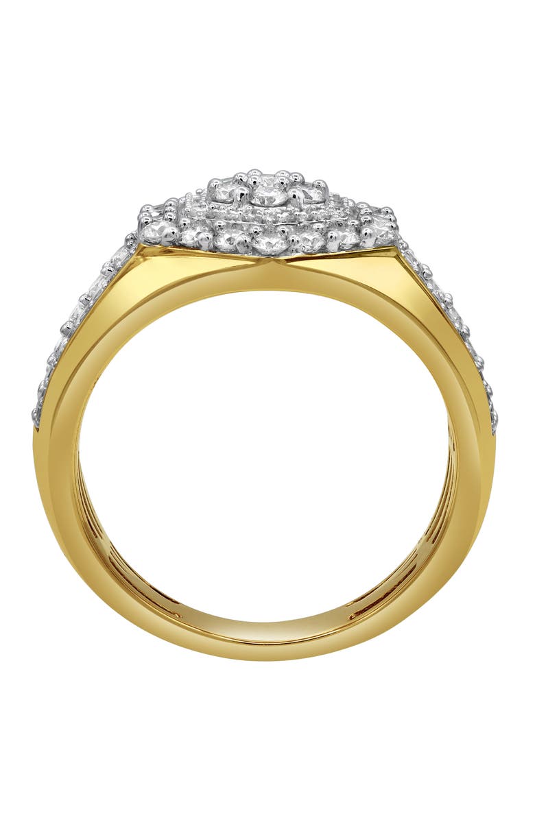 LuvMyJewelry World Champ 14K Yellow Gold Diamond Men Statement Ring - 1.45ct., Alternate, color, 14K Yellow Gold