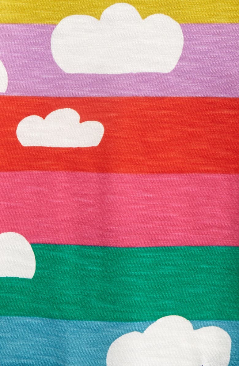 Mini Boden Kids' Fun Pocket Rainbow Jersey Dress, Alternate, color,