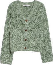 Séfr Abain Wool & Mohair Blend Bouclé Cardigan