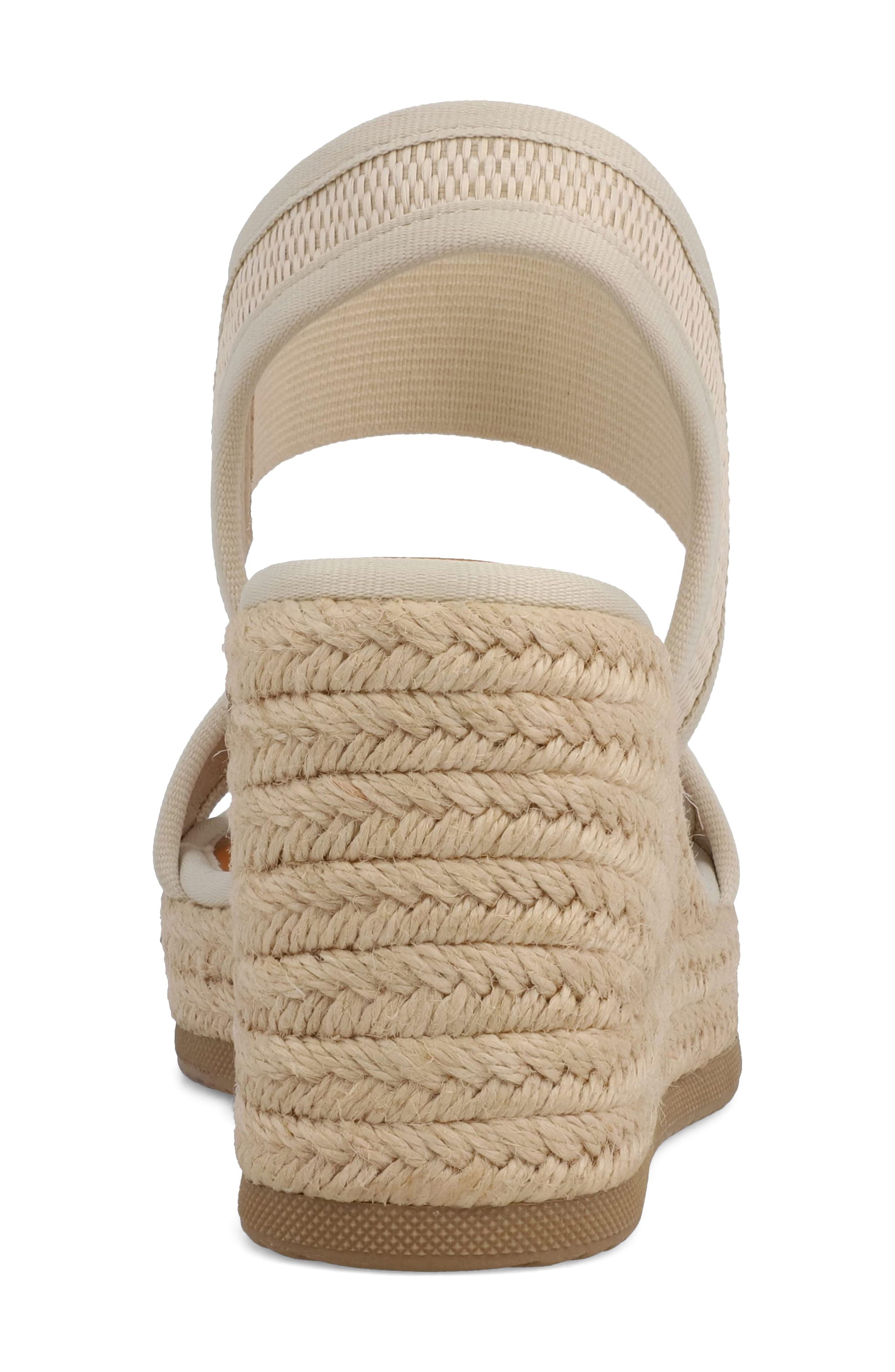 MIA Berniece Platform Wedge Sandal, Alternate, color, Bone