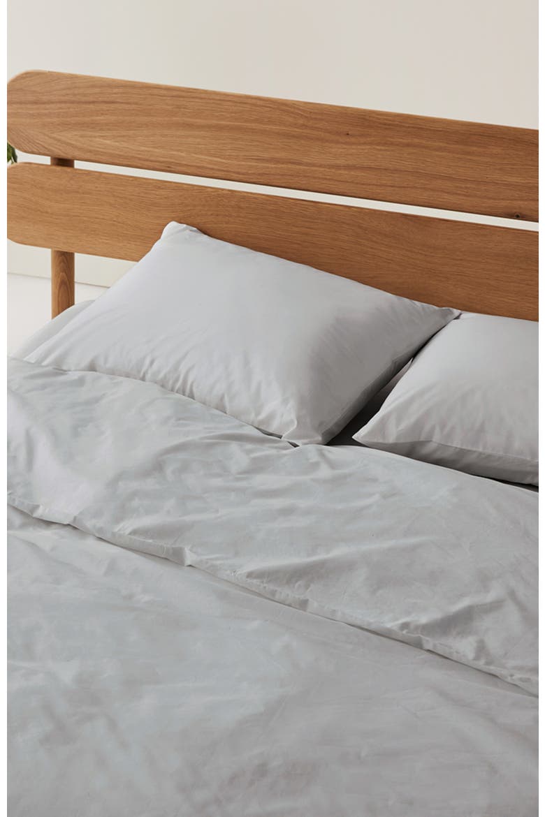 Organic Cotton Organic Cool-Air Percale Duvet Cover, Alternate, color, Lunar
