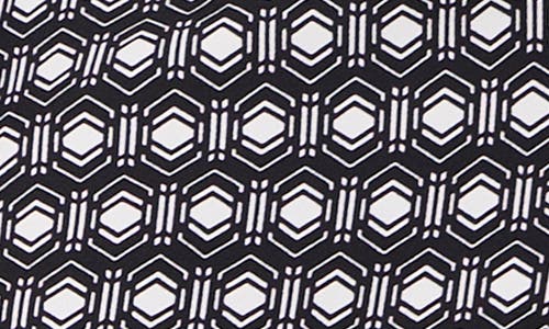 Vince Camuto Pattern Placket Shirt In Rich Black