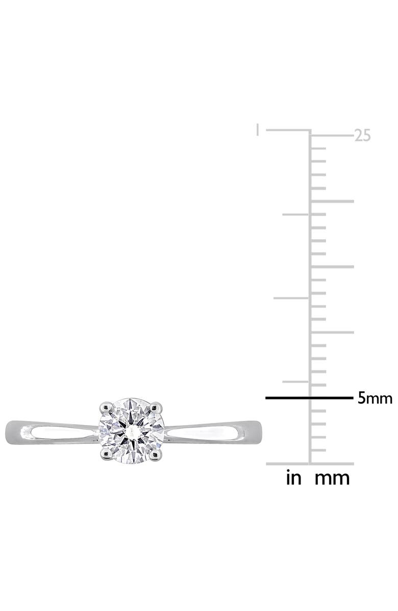 Created Forever Lab Grown Diamond Solitaire Ring, Alternate, color, Silver