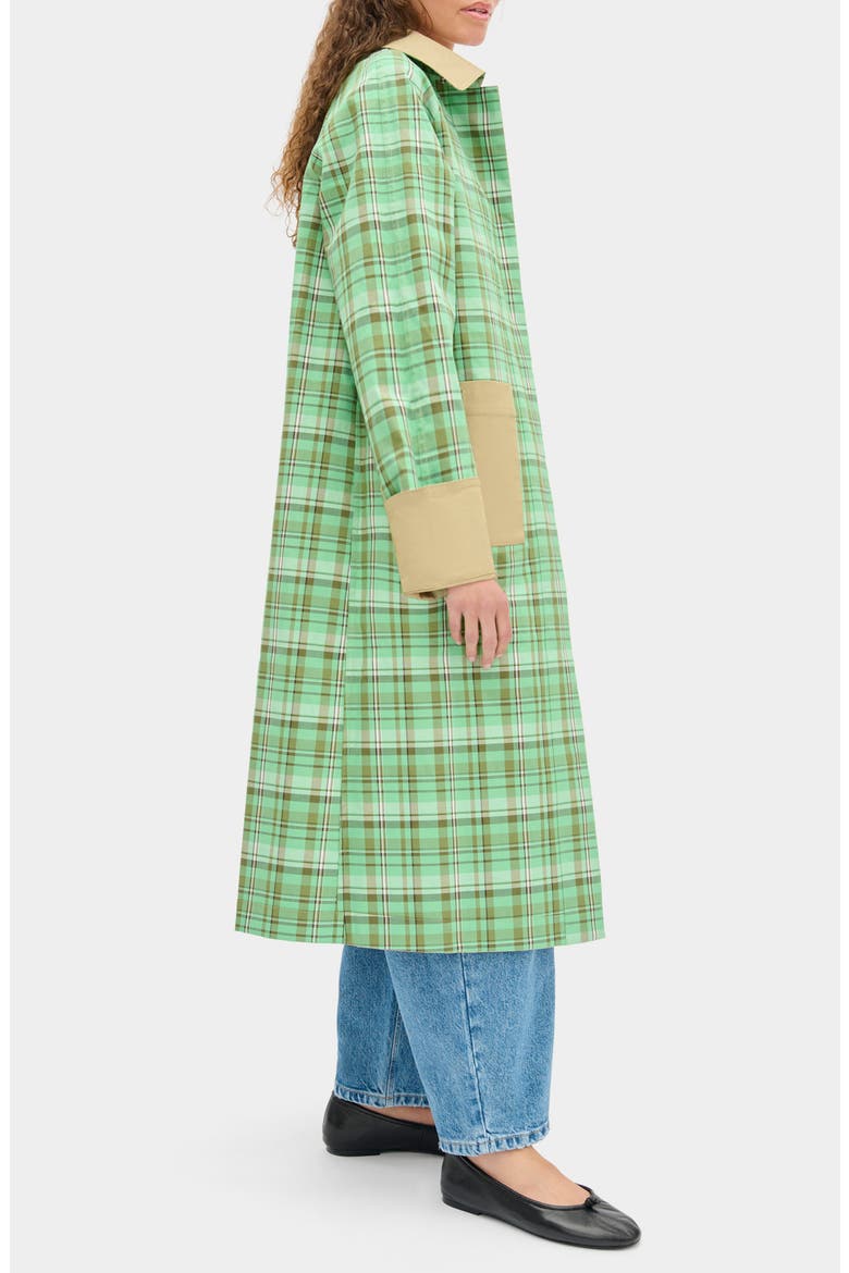 Barnaby Reversible Organic Cotton Trench Coat, Alternate, color, BEIGE/ GREEN