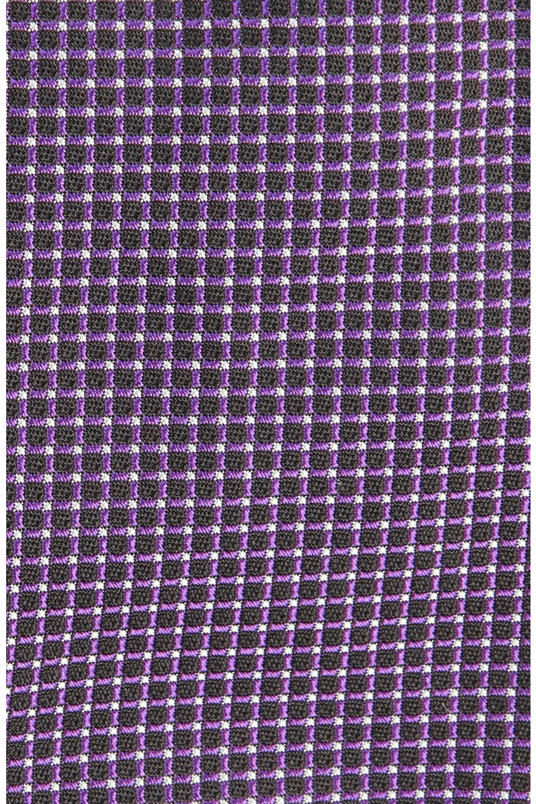 Bond St. Solid Silk Tie, Alternate, color, NAVY/ PURPLE