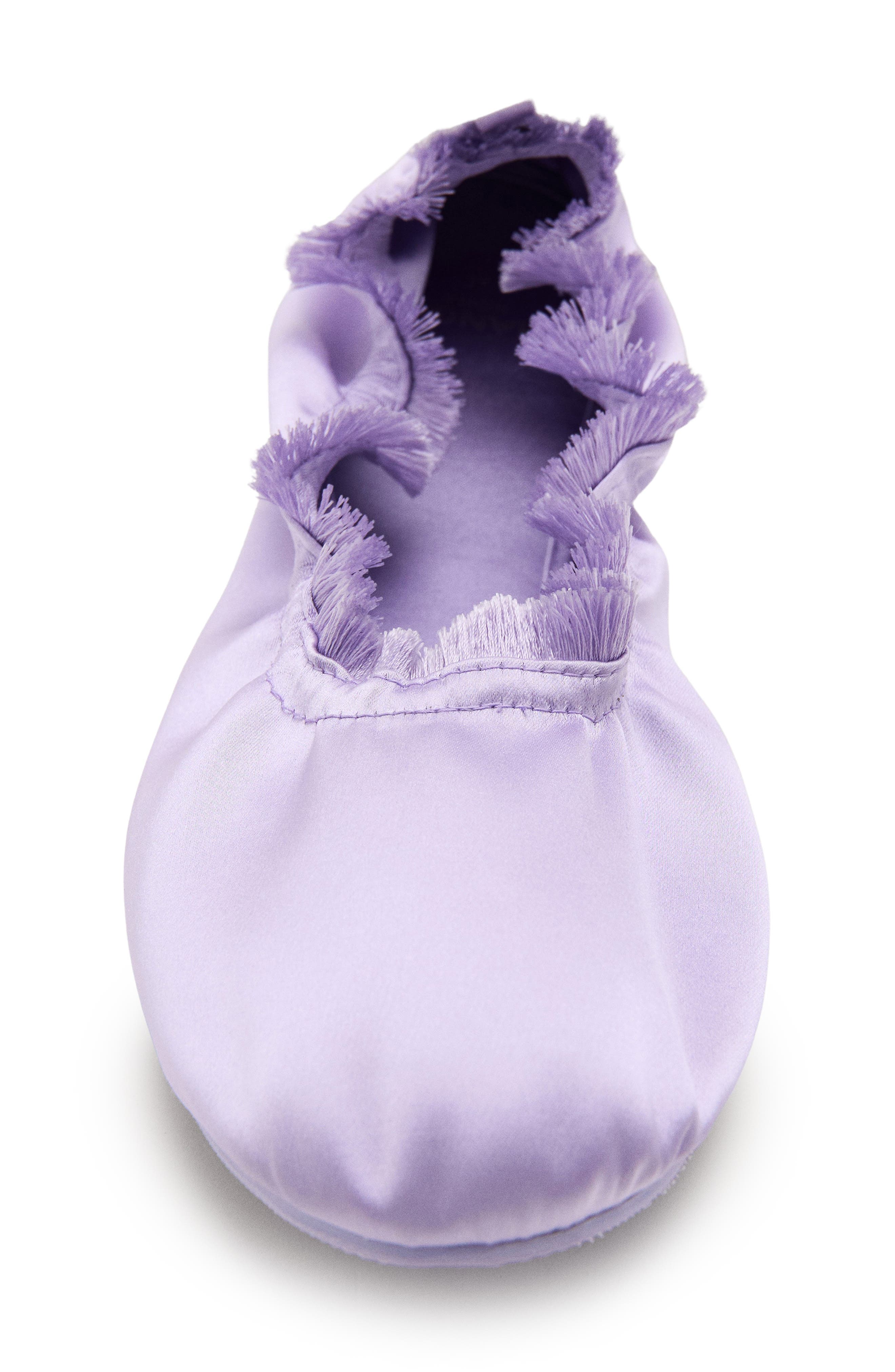 Satin Ballet Flat, Alternate, color, LILAC