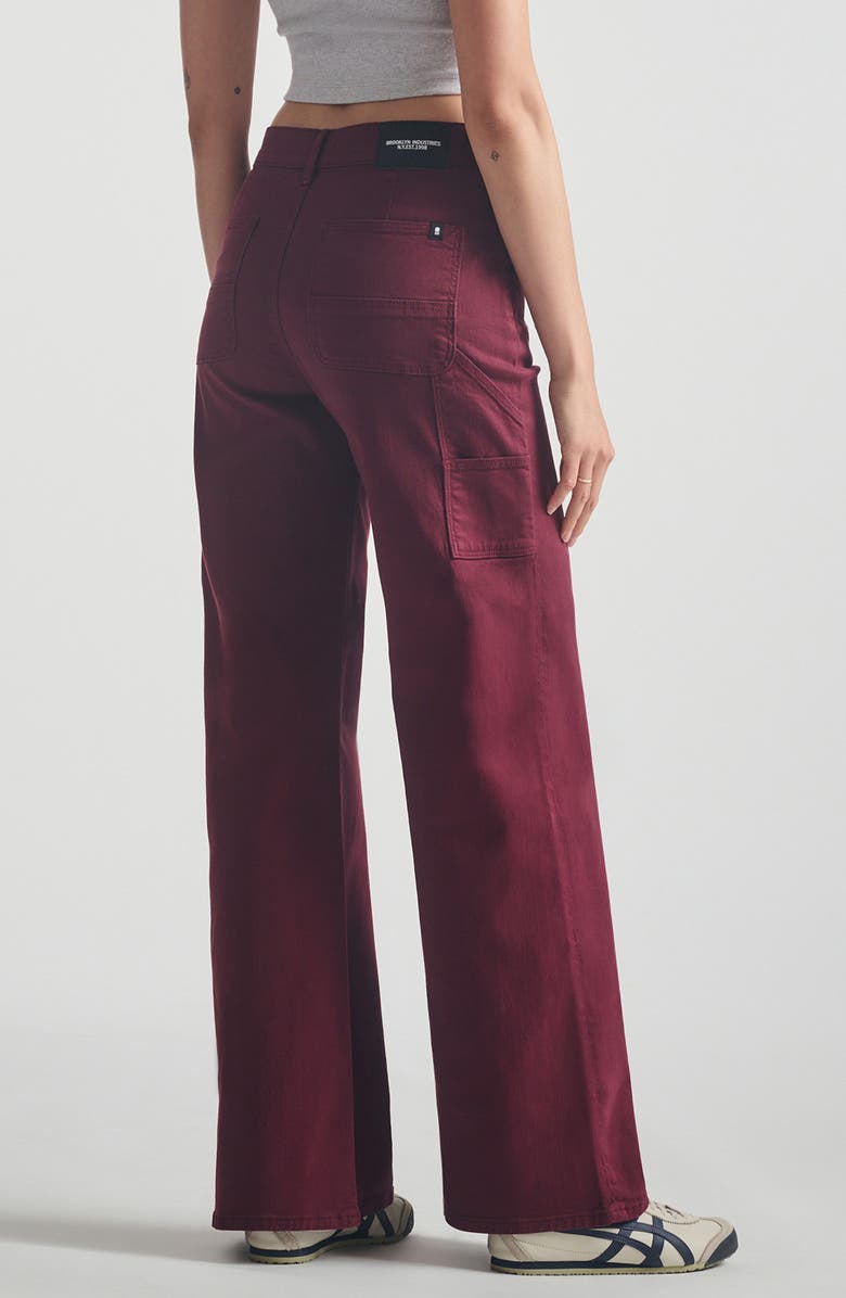 Brooklyn Industries Carpenter Pants, Alternate, color, Windsor Wine Colored Denim