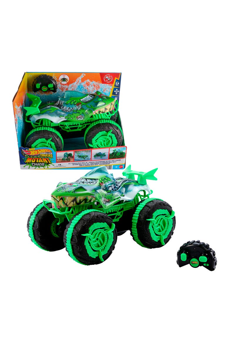 Monster Trucks All-Terrain Great Bite™ RC, Remote-Control Toy, Drive On Land & in Water, Main, color, MUTANT GREAT BITE