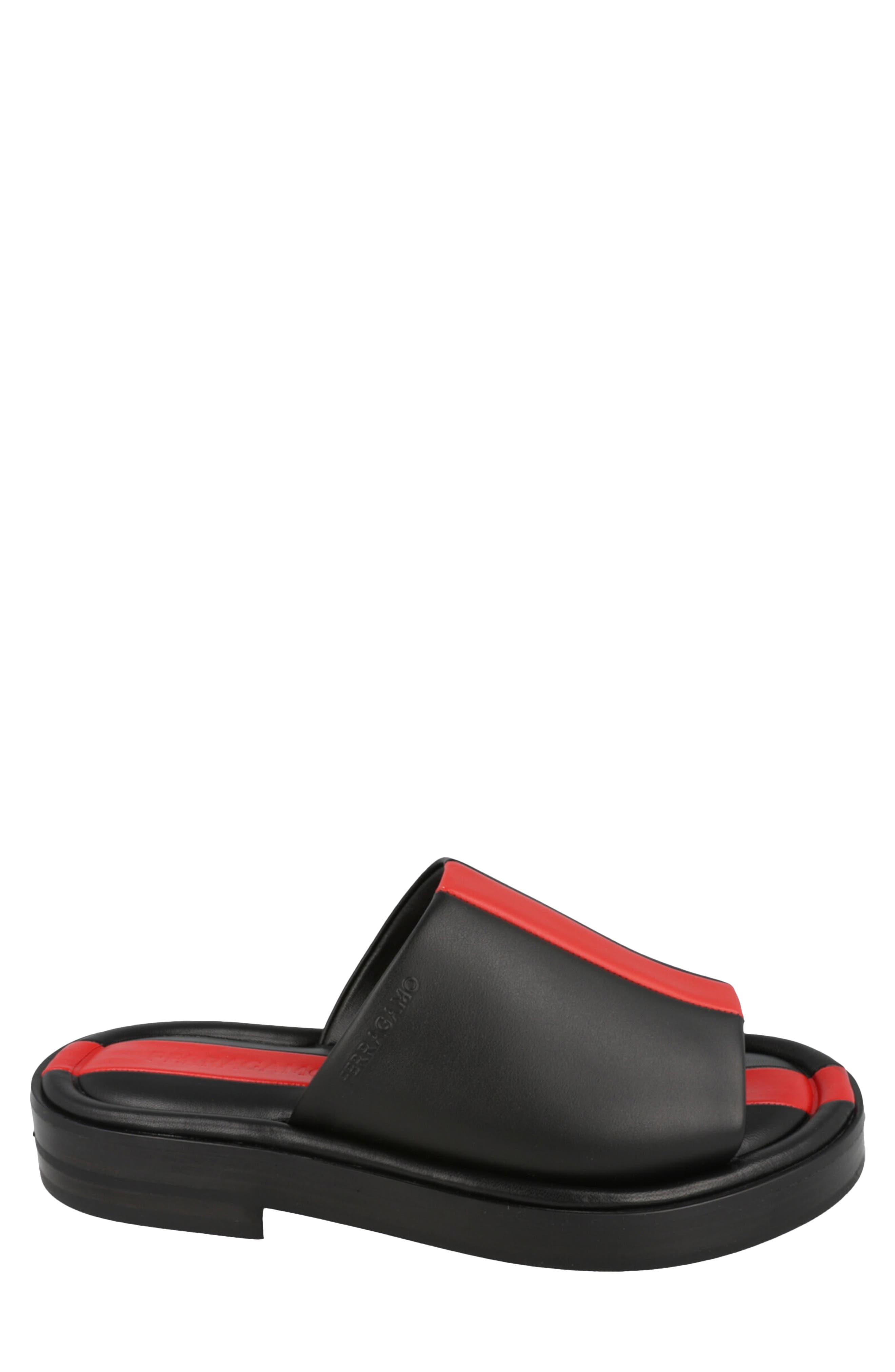 FERRAGAMO Facundo Slide Sandal, Alternate, color, Black
