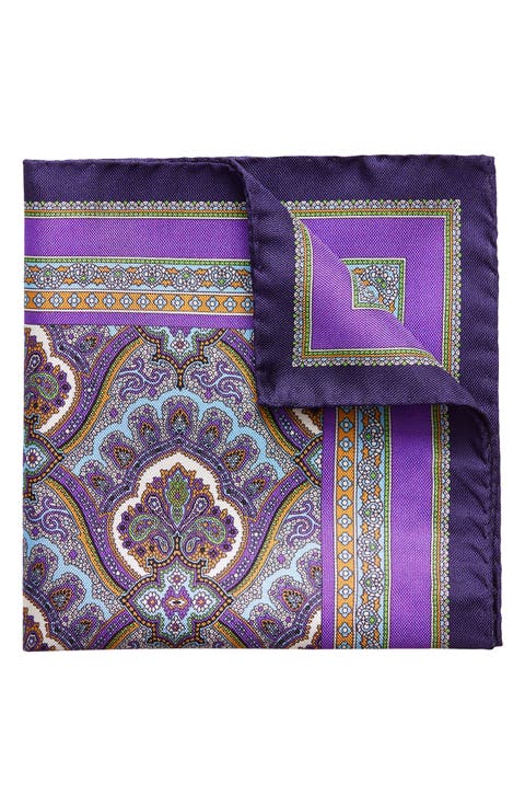 Paisley Silk Pocket Square