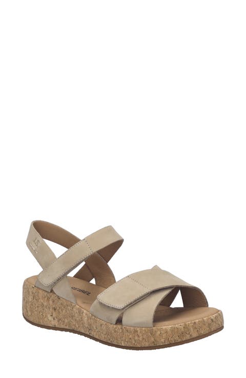 Evita 03 Slingback Platform Wedge Sandal (Women)