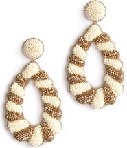 Deepa Gurnani Elenor Beaded Teardrop Earrings