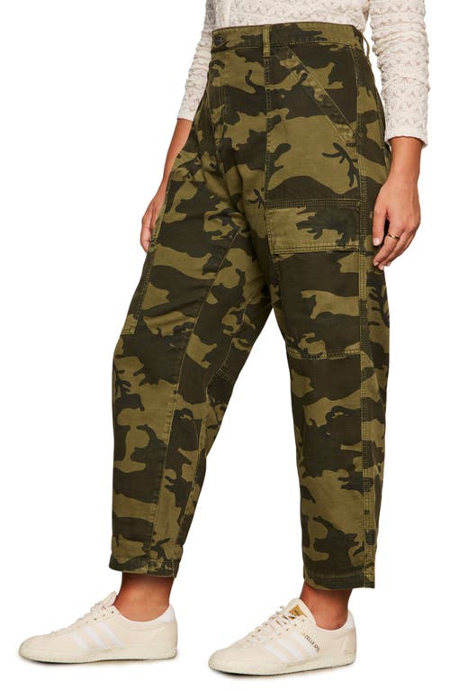 Sanctuary Boyfriend High Waist Ankle Utility Pants In Multi