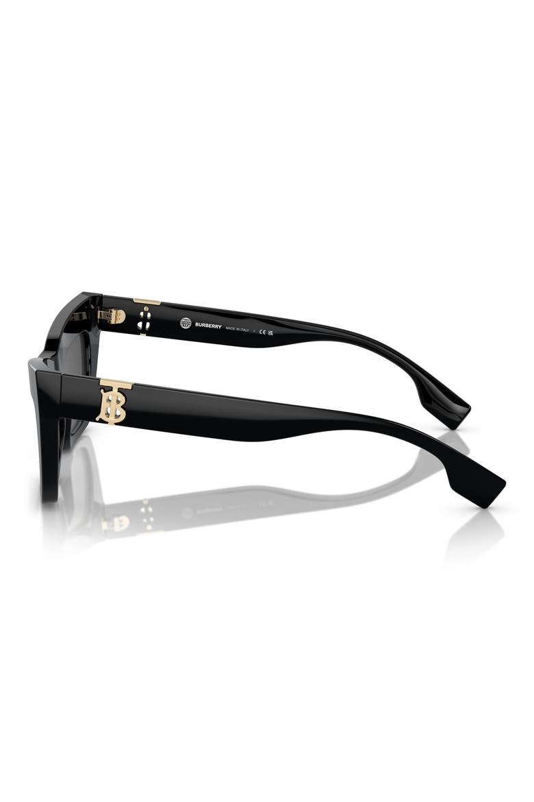 51mm Cat Eye Sunglasses, Alternate, color, BLACK