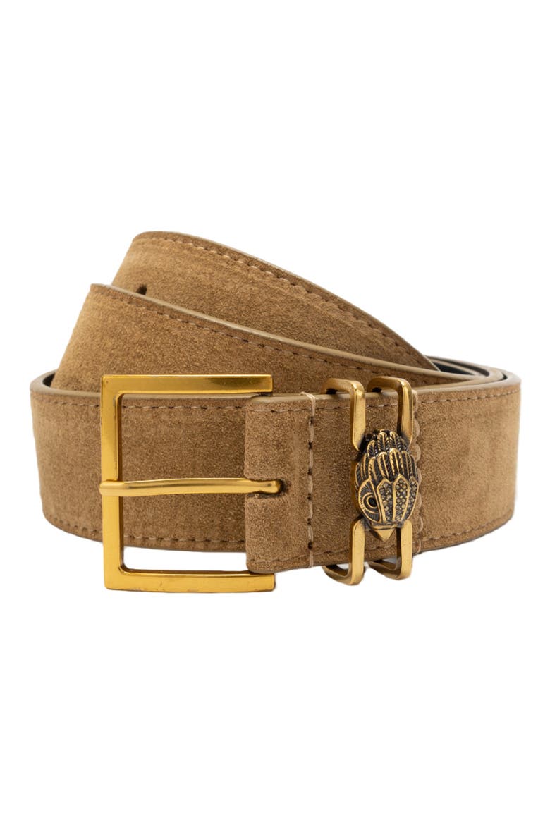 Shoreditch Suede Belt, Main, color, BROWN