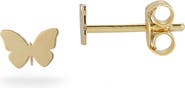 Ember Fine Jewelry 14K Gold Butterfly Stud Earrings