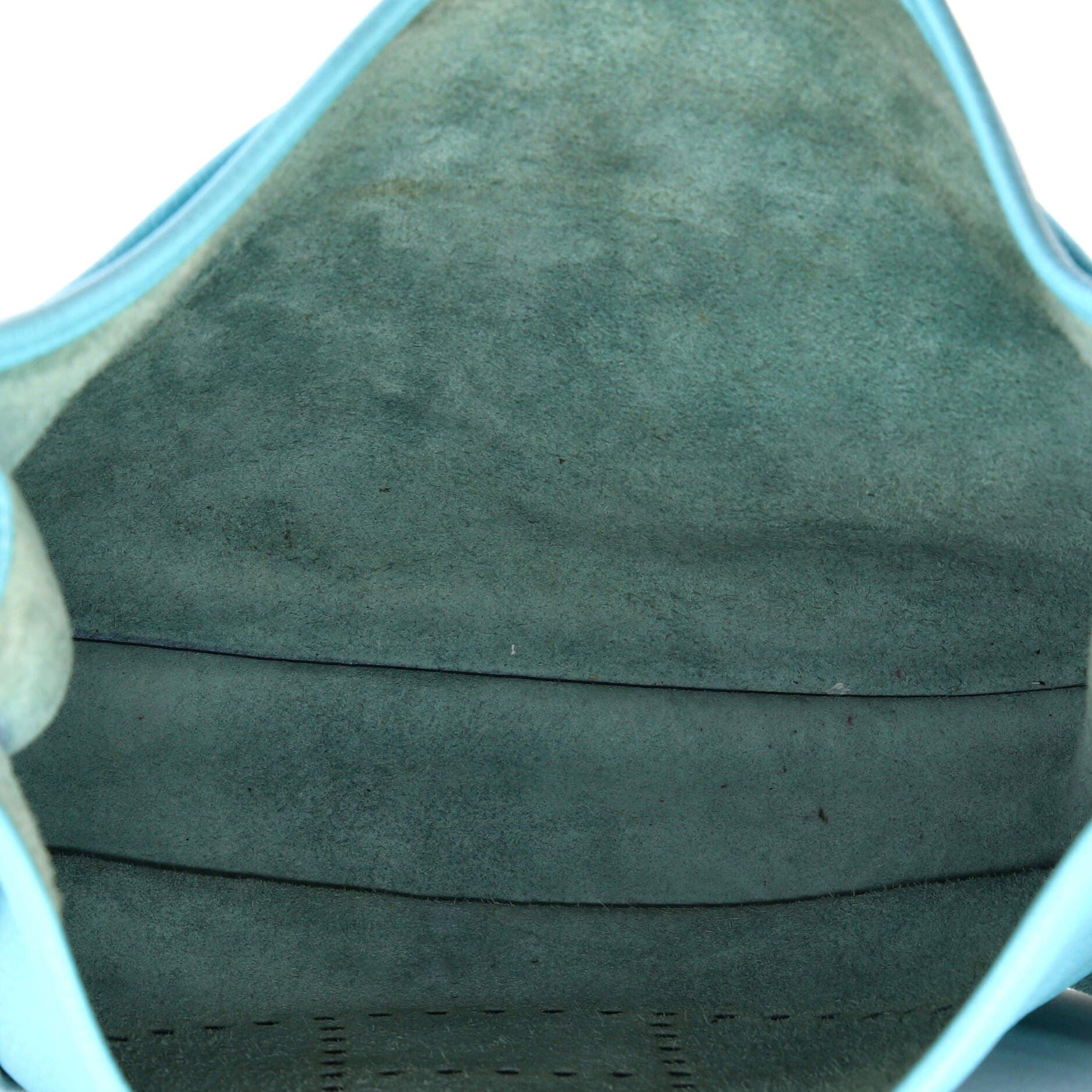 Pre-Owned Hermes Evelyne Bag Gen III Clemence PM, Alternate, color, Bleu Atoll